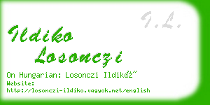 ildiko losonczi business card